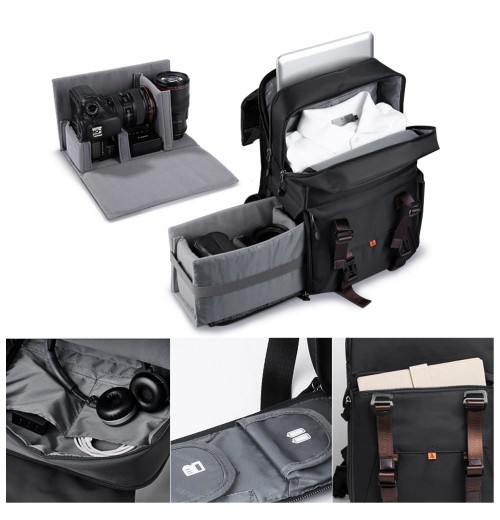 Canvas Camera Bag Black