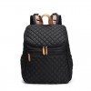 Black Unisex Backpack Diaper Bag