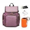 Diaper bag with usb bottle warmer